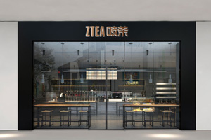 吱茶广州店加盟体验店空间设计·星空电子设计