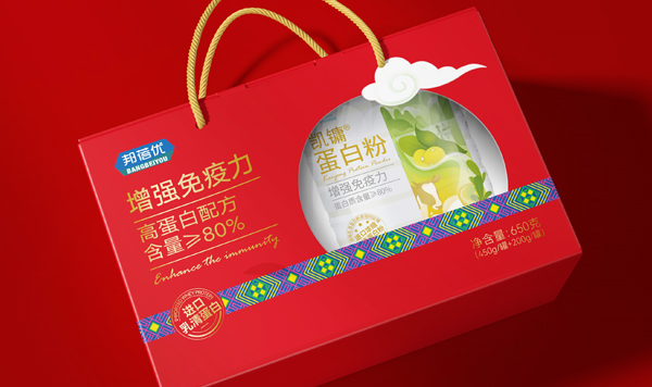 邦蓓优蛋白粉礼盒包装设计x星空电子设计 